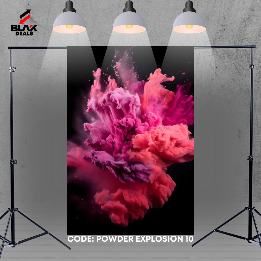 Powder Explosion Colorful Smoke Maternity Portrait Photography Backdrop Photoshoot | BLAK Deals