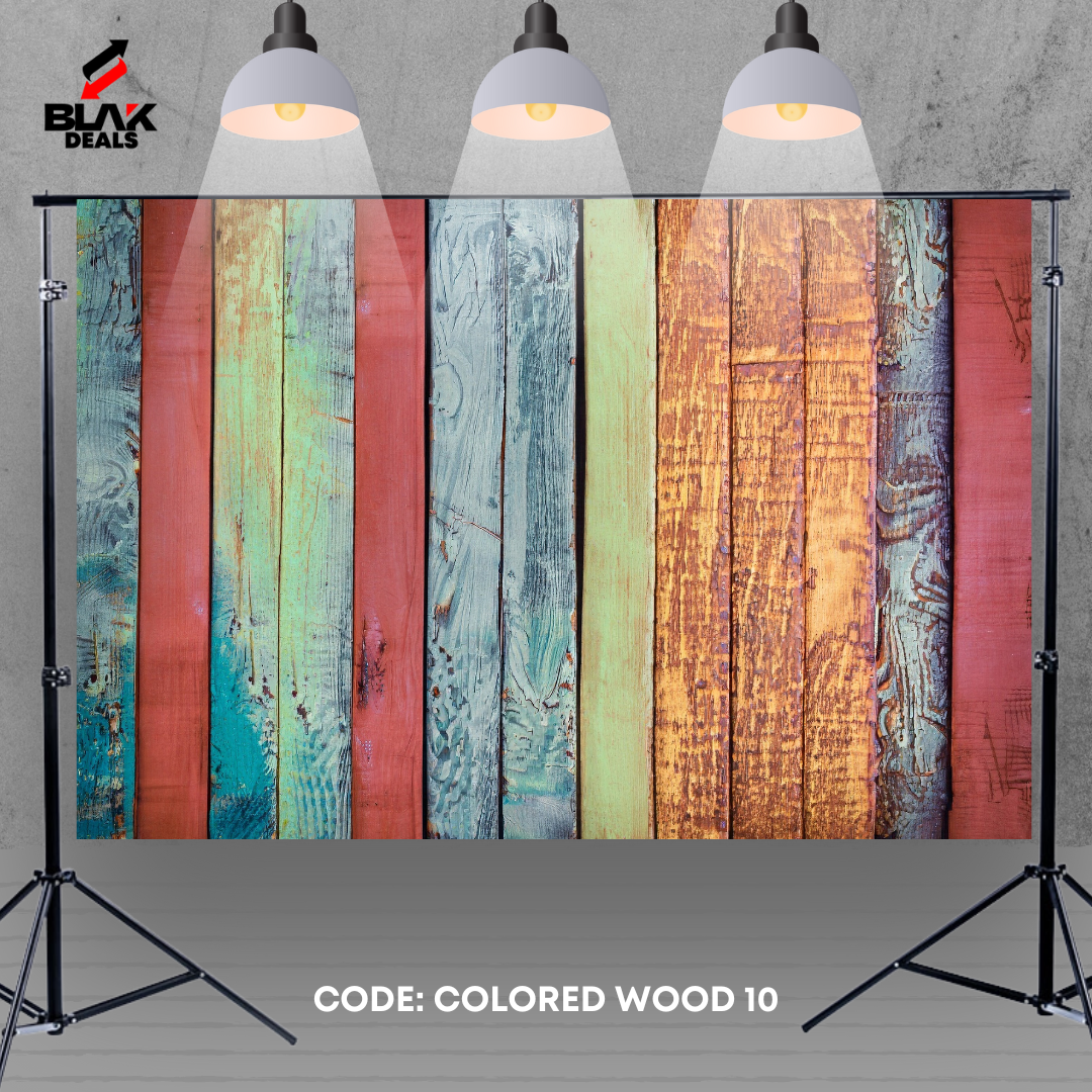 Colored Wood Floor Photography Backdrop Photoshoot | BLAK Deals