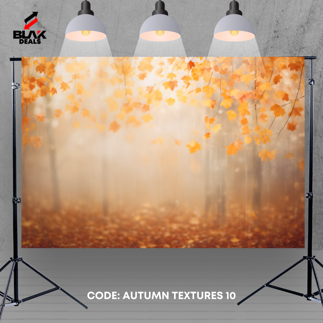 Autumn Textures Family Maternity Couple Fall Photography Backdrop Photoshoot | BLAK Deals