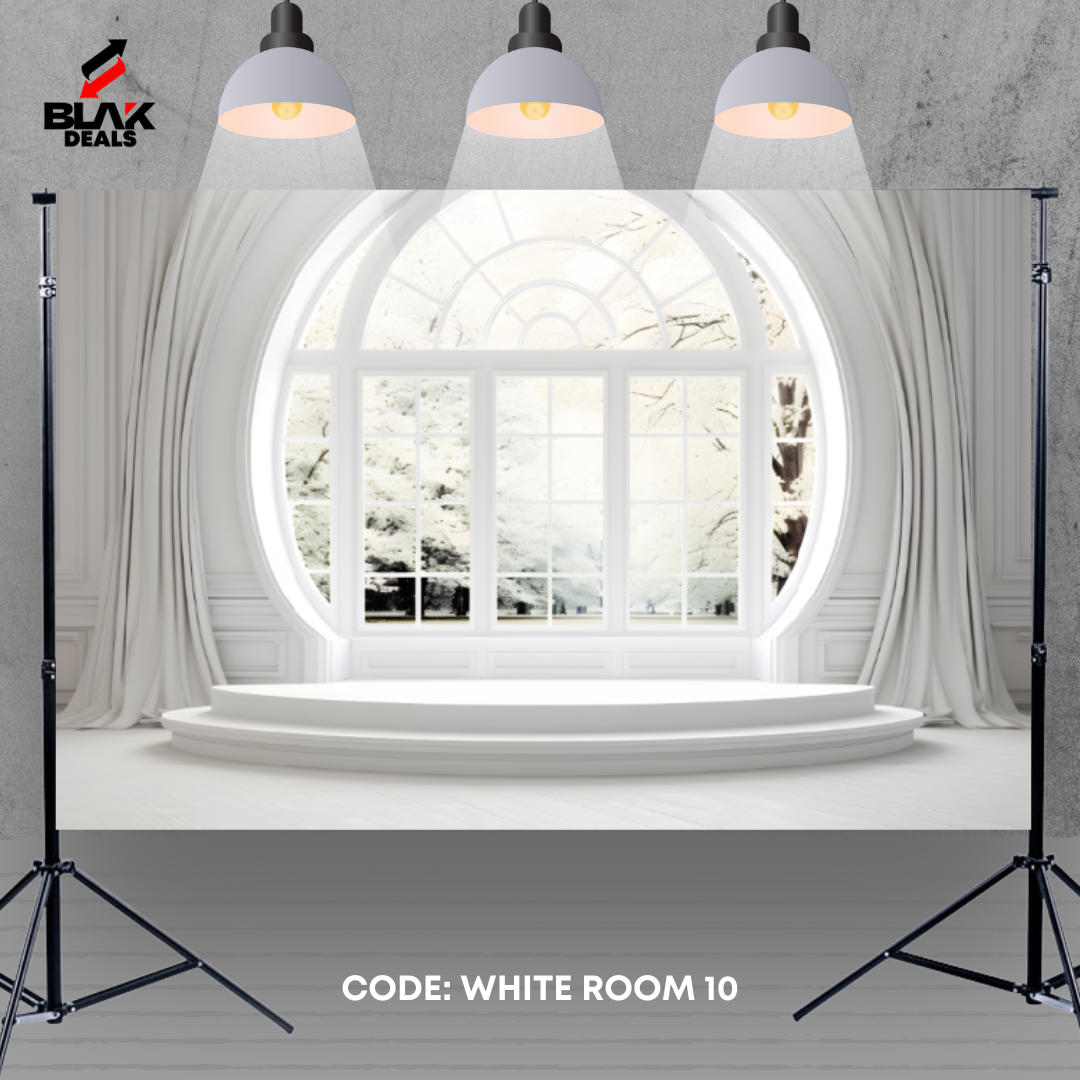 White Room Windows Marble Family Maternity Couple Photography Backdrop Photoshoot | BLAK Deals