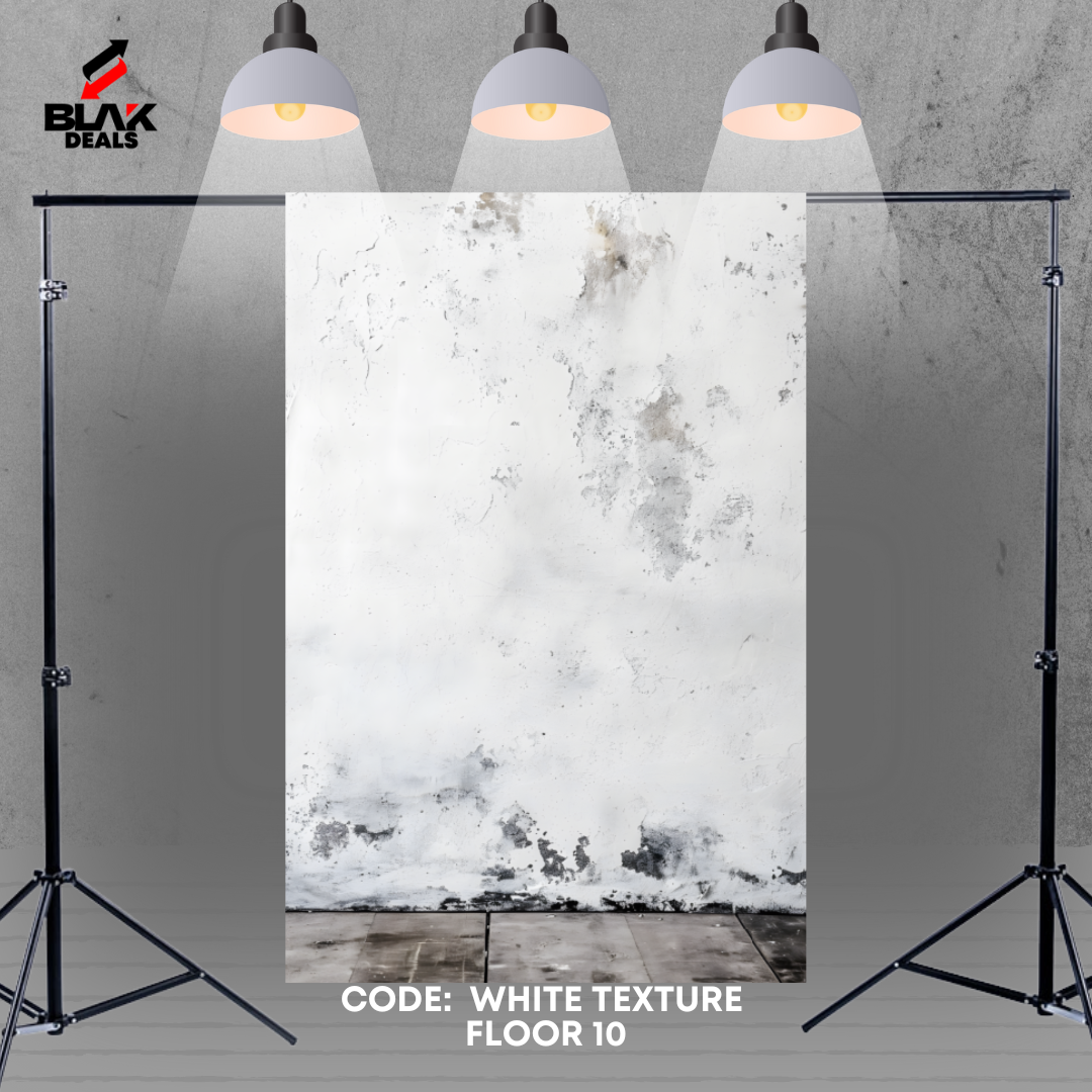 White w/ Floor Texture Family Couple Portrait Maternity Photography Backdrop Photoshoot | BLAK Deals