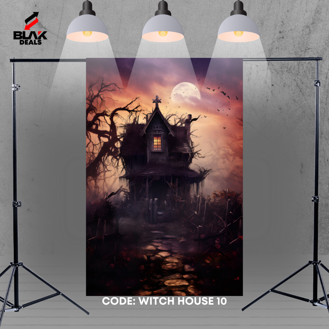 Witch Halloween Photography Backdrop Photoshoot | BLAK Deals