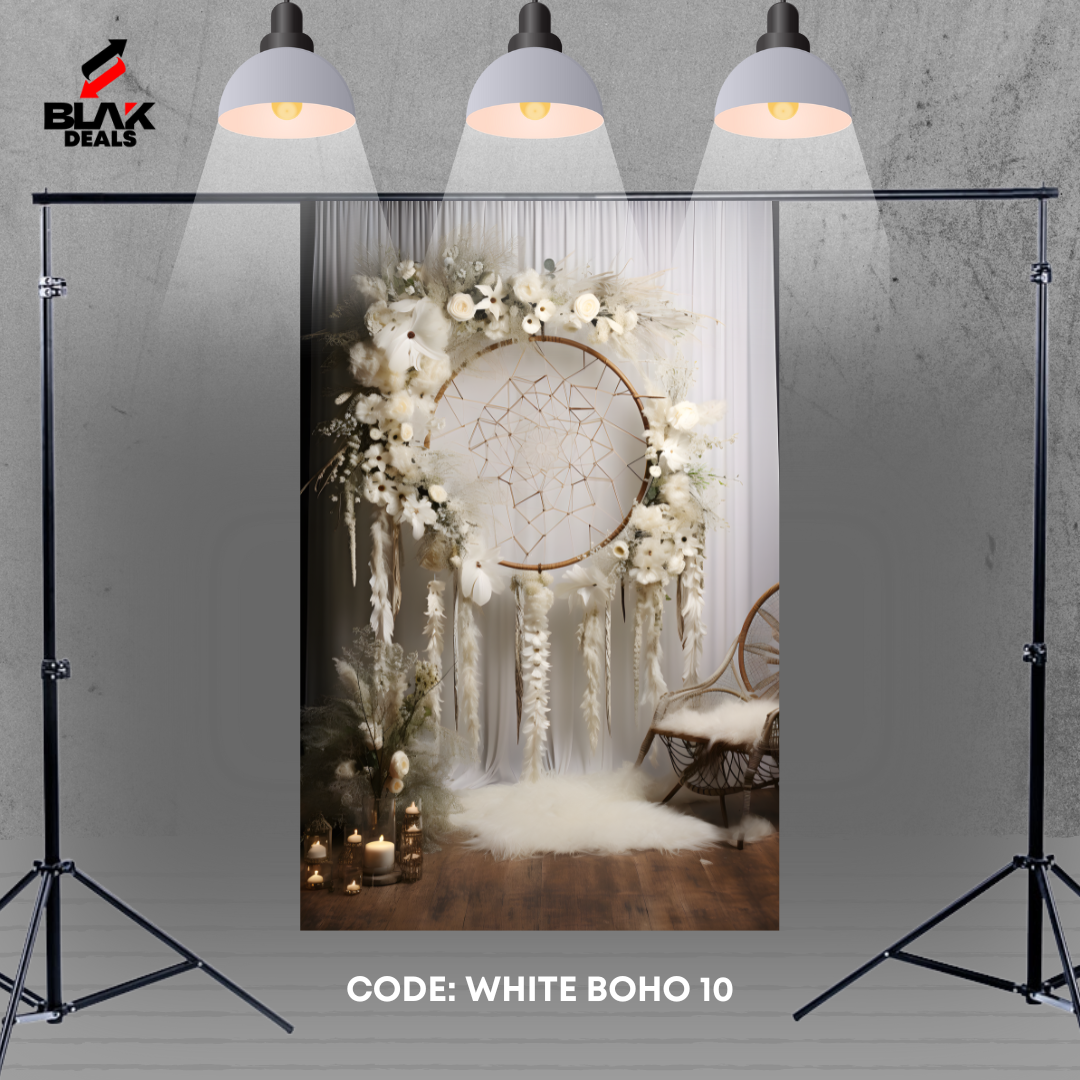 White Boho Family Maternity Couple  Photography Backdrop Photoshoot | BLAK Deals