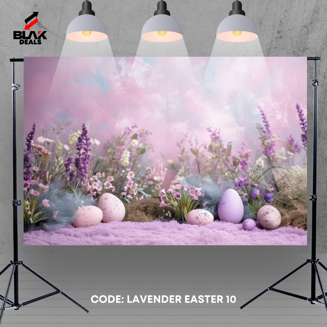 Lavender Easter Newborn Toddler Kids Photography Backdrop Photoshoot | BLAK Deals
