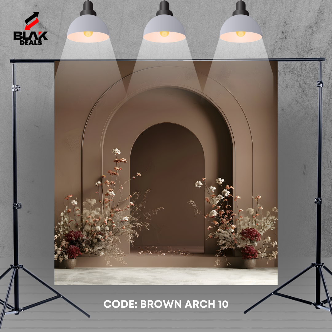 Minamalist Aesthetic Arc Family Maternity Minimal Brown Photography Backdrop Photoshoot | BLAK Deals