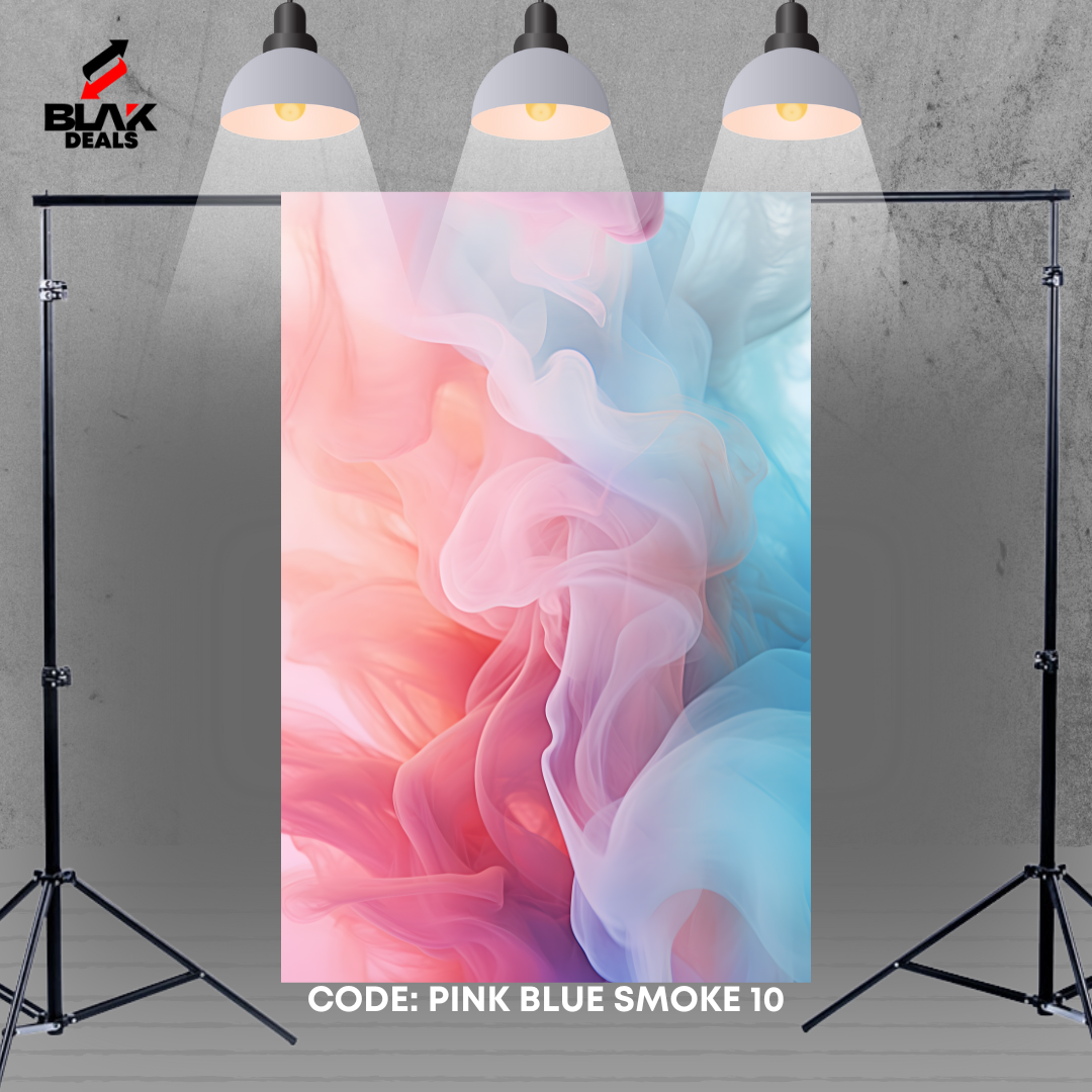 Pastel Pink Blue Smoke Maternity Portrait Photography Backdrop Photoshoot | BLAK Deals