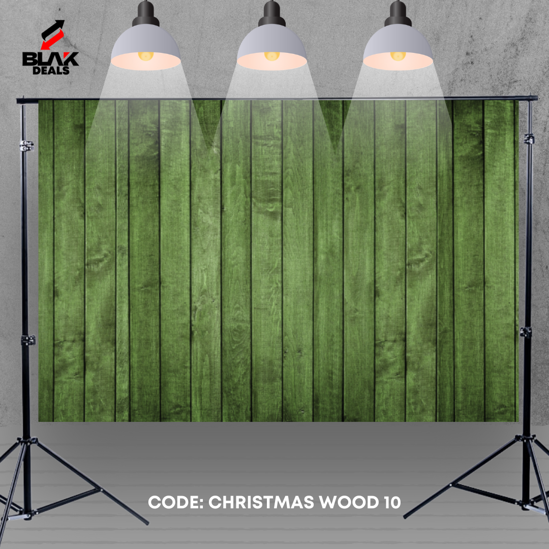 Christmas Wood Floor Photography Backdrop Photoshoot | BLAK Deals