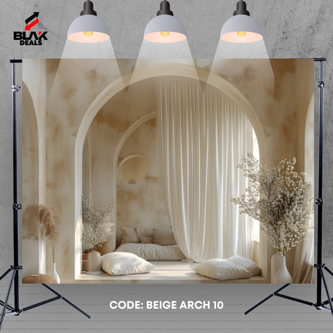 Minimalist Aesthetic Arc Family Maternity Minimal Beige Photography Backdrop Photoshoot | BLAK Deals