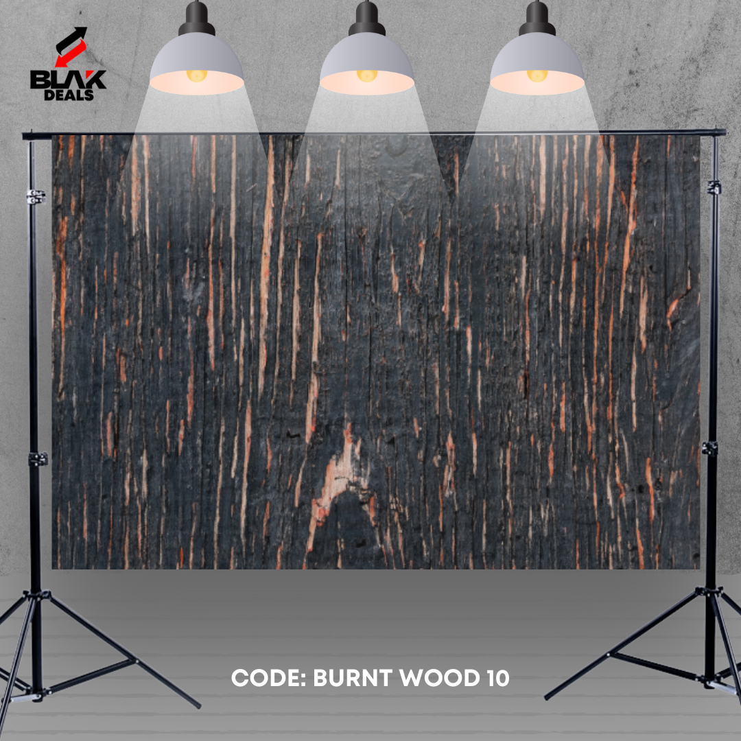 Burnt Wood Floor Photography Backdrop Photoshoot | BLAK Deals