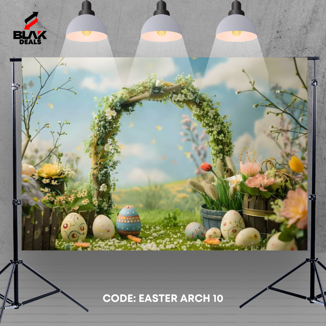 Arc Easter Newborn Toddler Kids Photography Backdrop Photoshoot | BLAK Deals