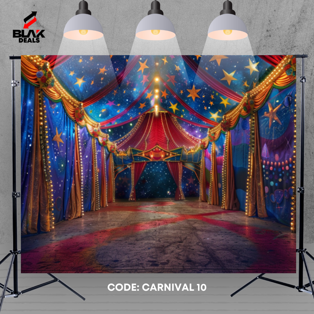 Circus Carnival Kids Toddler Newborn Photography Backdrop Photoshoot | BLAK Deals