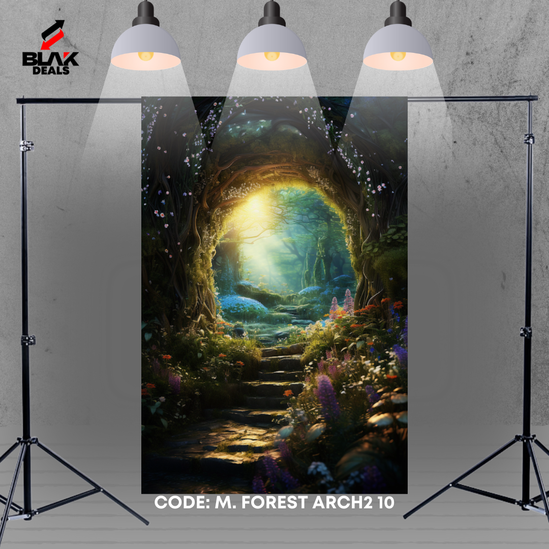 Magical Forest Arc Jungle Maternity Family Couple Photography Backdrop Photoshoot | BLAK Deals