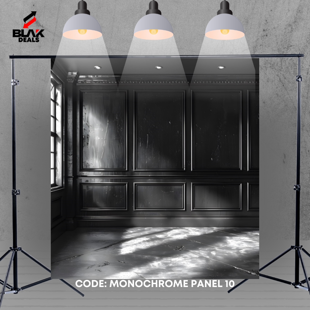 Monochromatic Elegant Panel Family Maternity Couple Photography Backdrop Photoshoot | BLAK Deals