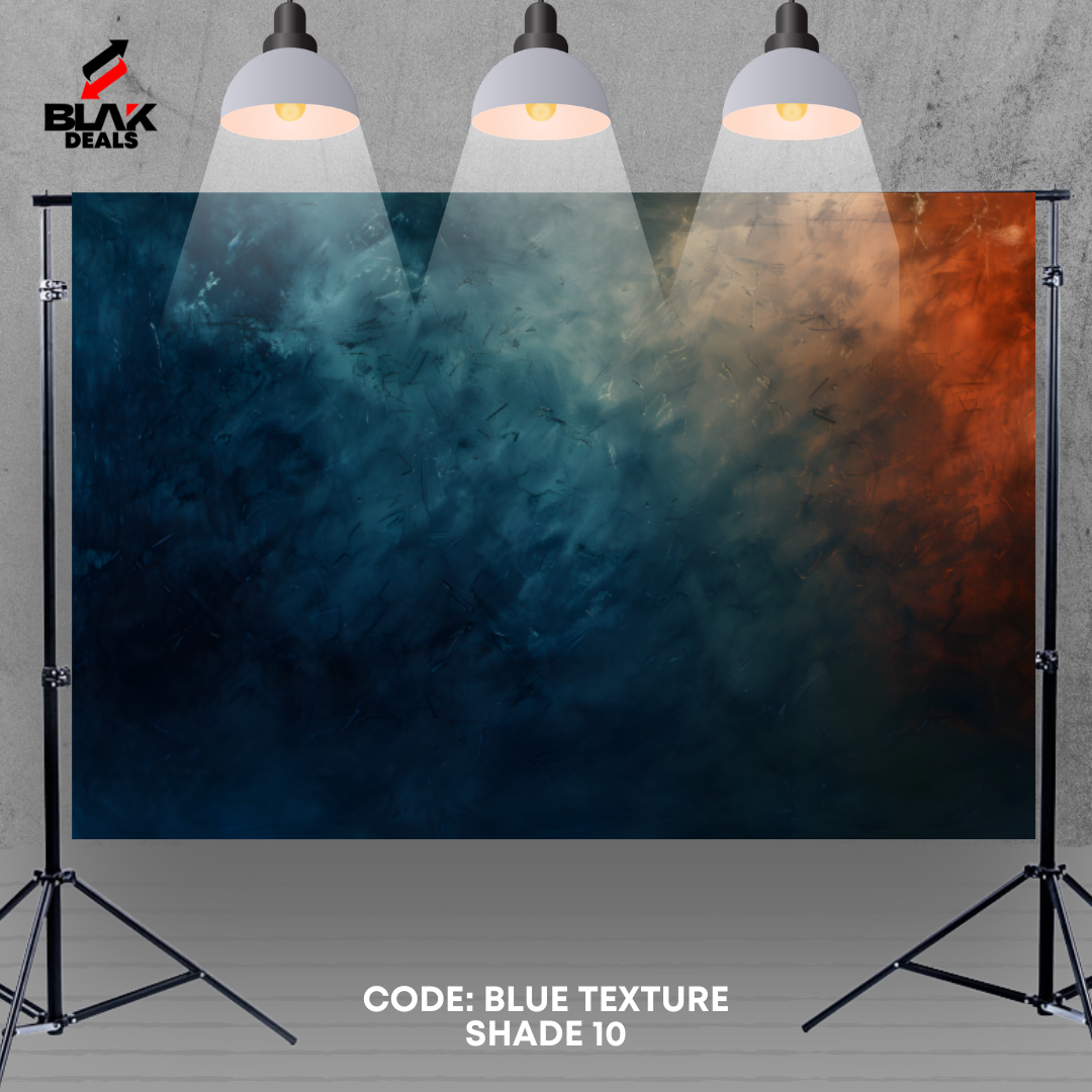 Blue w/ Shades Texture Family Couple Portrait Maternity Photography Backdrop Photoshoot | BLAK Deals