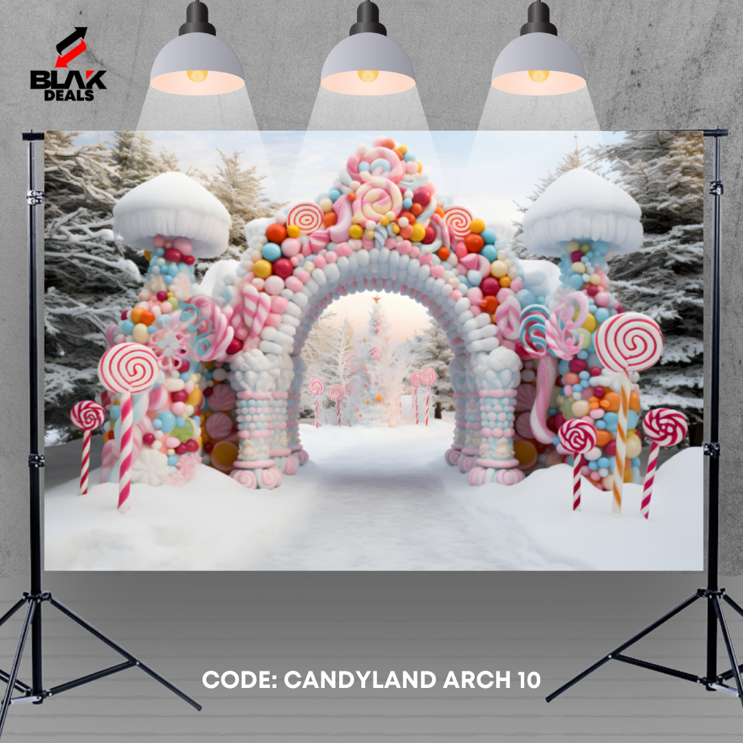 Arc Candyland Kids Toddler Newborn Photography Backdrop Photoshoot | BLAK Deals