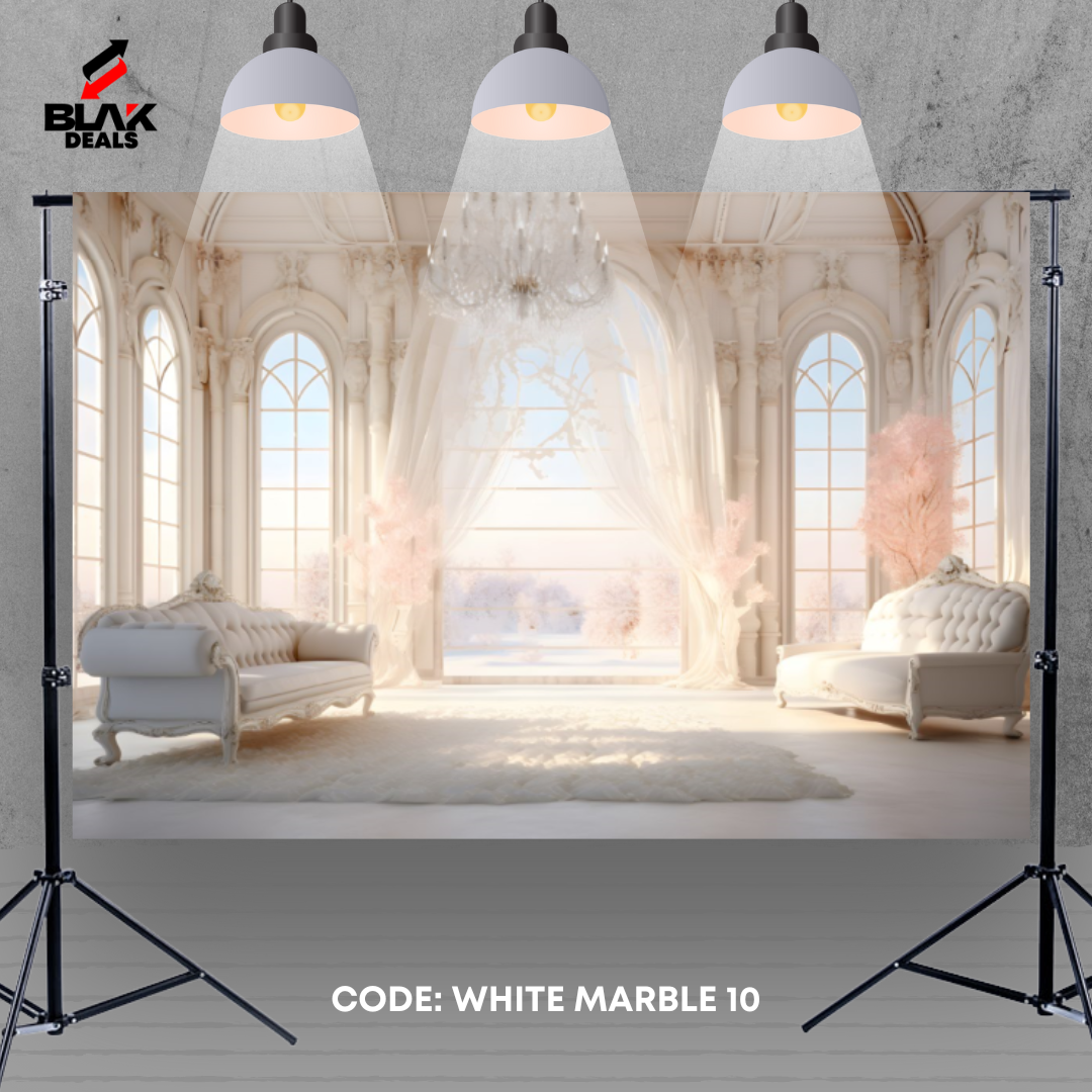 Heaven Clouds Marble Family Maternity Couple Photography Backdrop Photoshoot | BLAK Deals