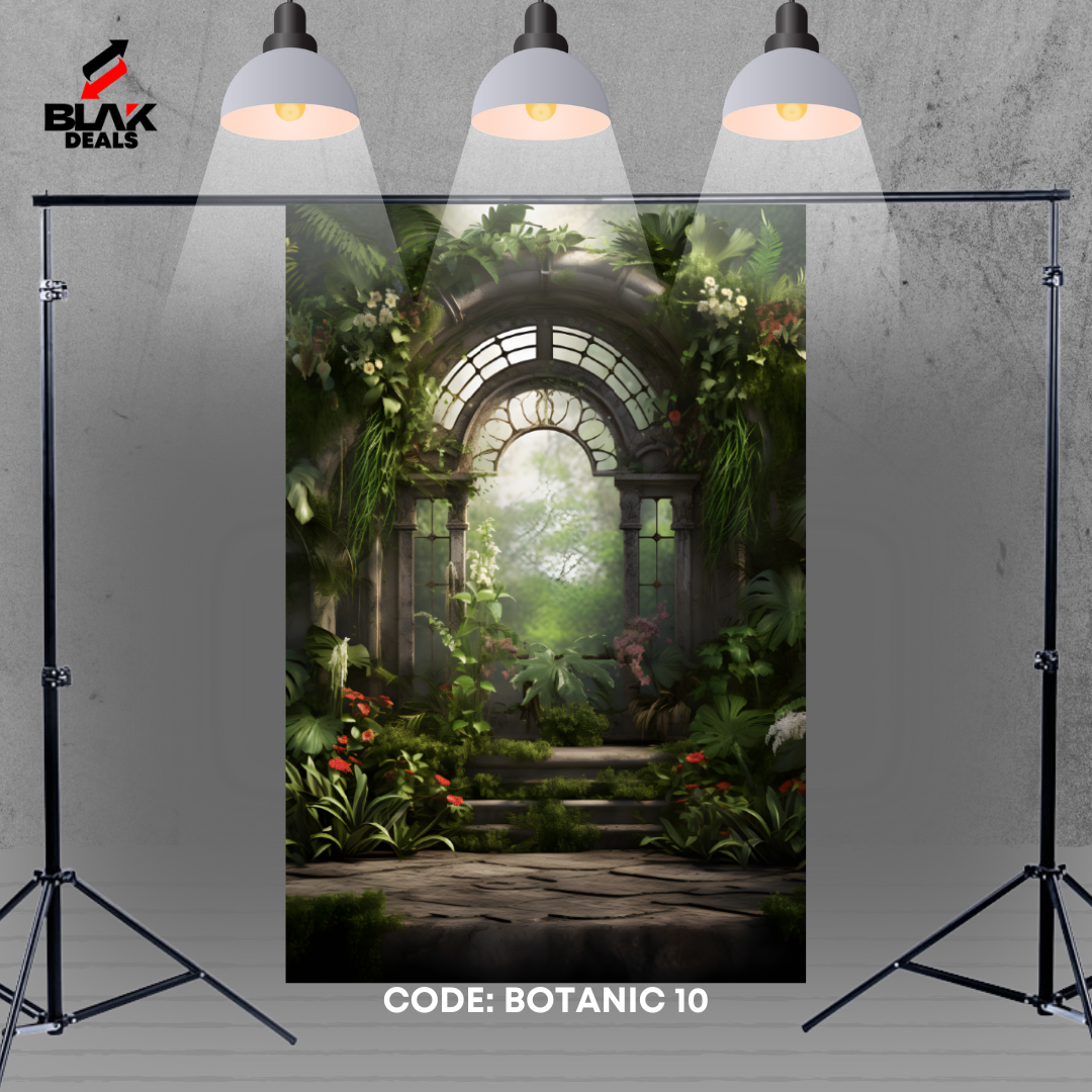 Garden Arc Floral Family Maternity Couple Wedding Green Photography Backdrop Photoshoot | BLAK Deals