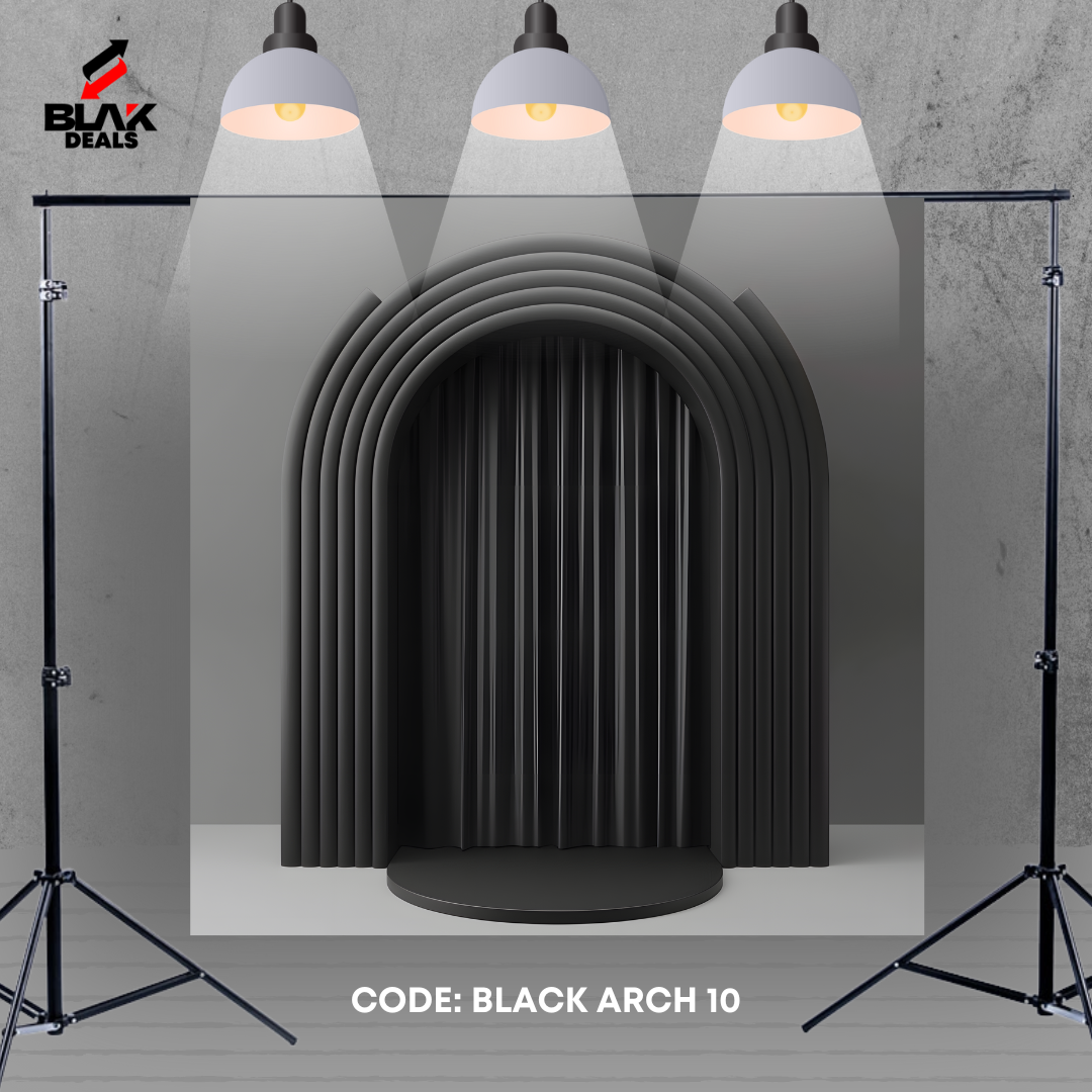 Minimalist Aesthetic Arc Family Maternity Minimal Black Photography Backdrop Photoshoot | BLAK Deals