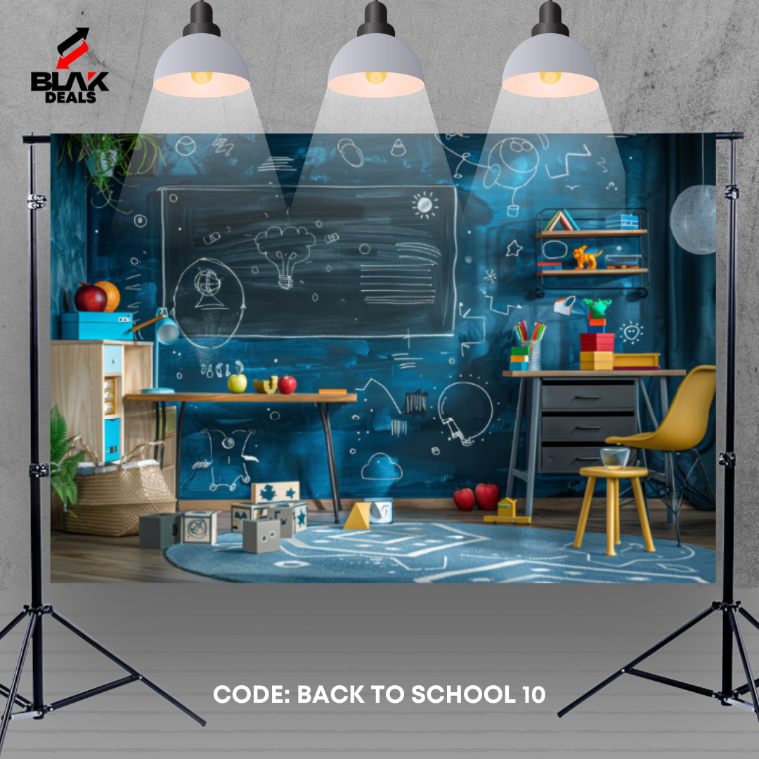 Student Back to School Kids Newborn Toddler Photography Backdrop Photoshoot | BLAK Deals