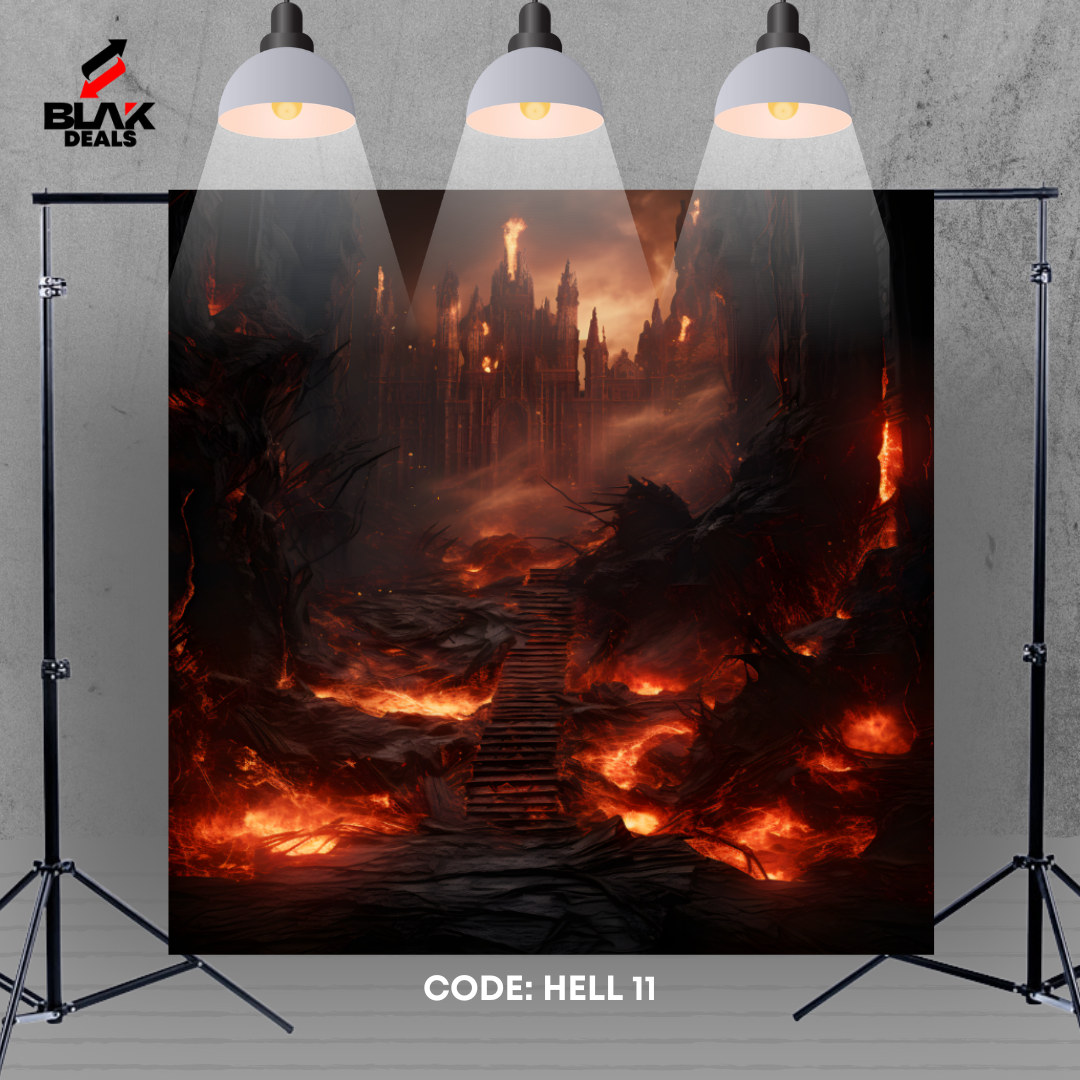 Hell Halloween Photography Backdrop Photoshoot | BLAK Deals