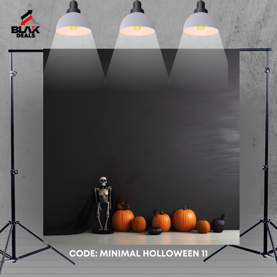 Minamalistic Halloween Photography Backdrop Photoshoot | BLAK Deals