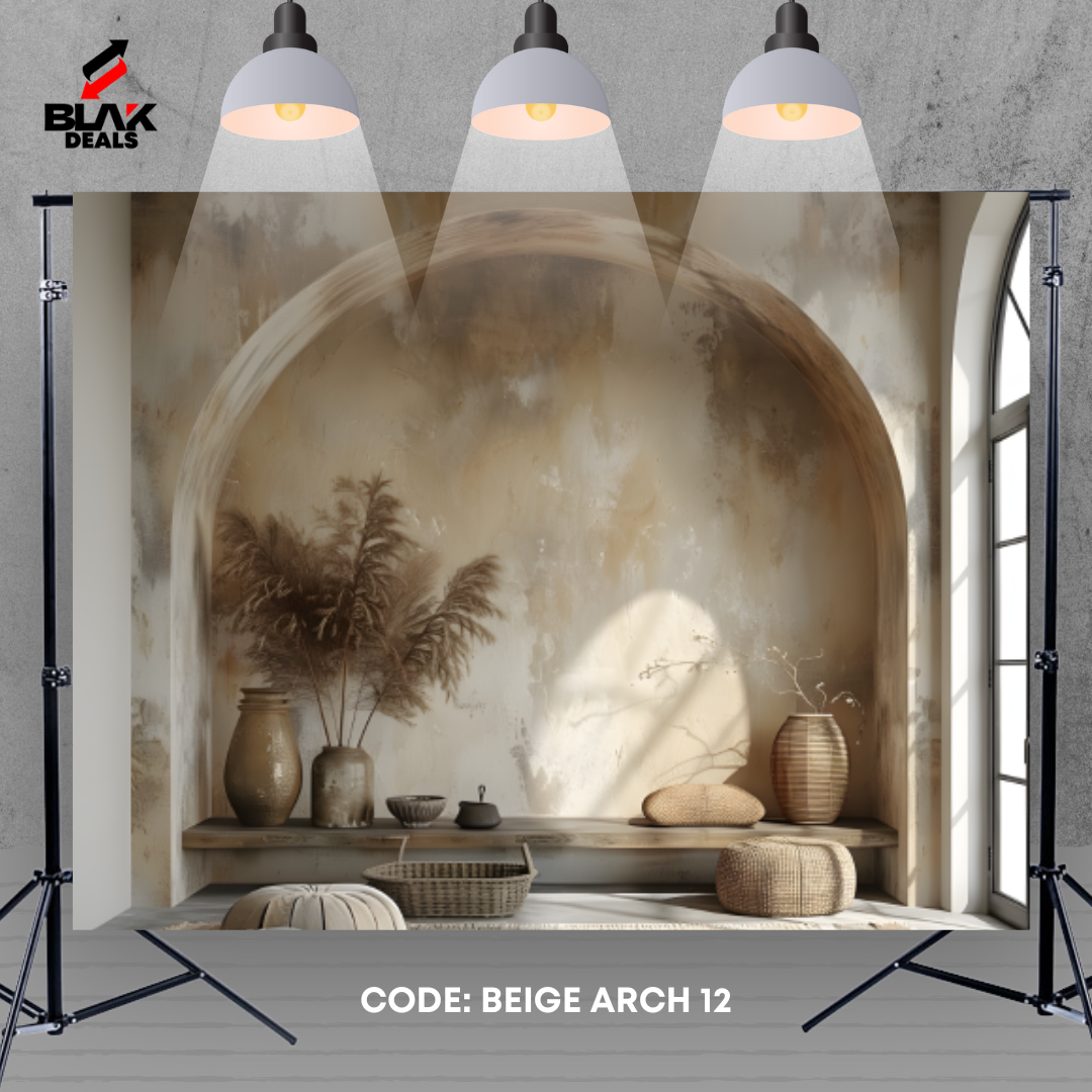 Minimalist Aesthetic Arc Family Maternity Minimal Beige Photography Backdrop Photoshoot | BLAK Deals