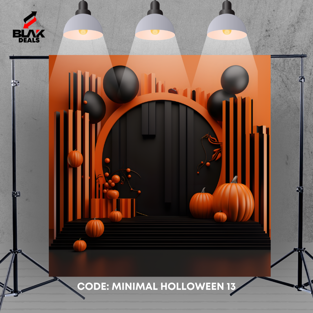 Minamalistic Halloween Photography Backdrop Photoshoot | BLAK Deals