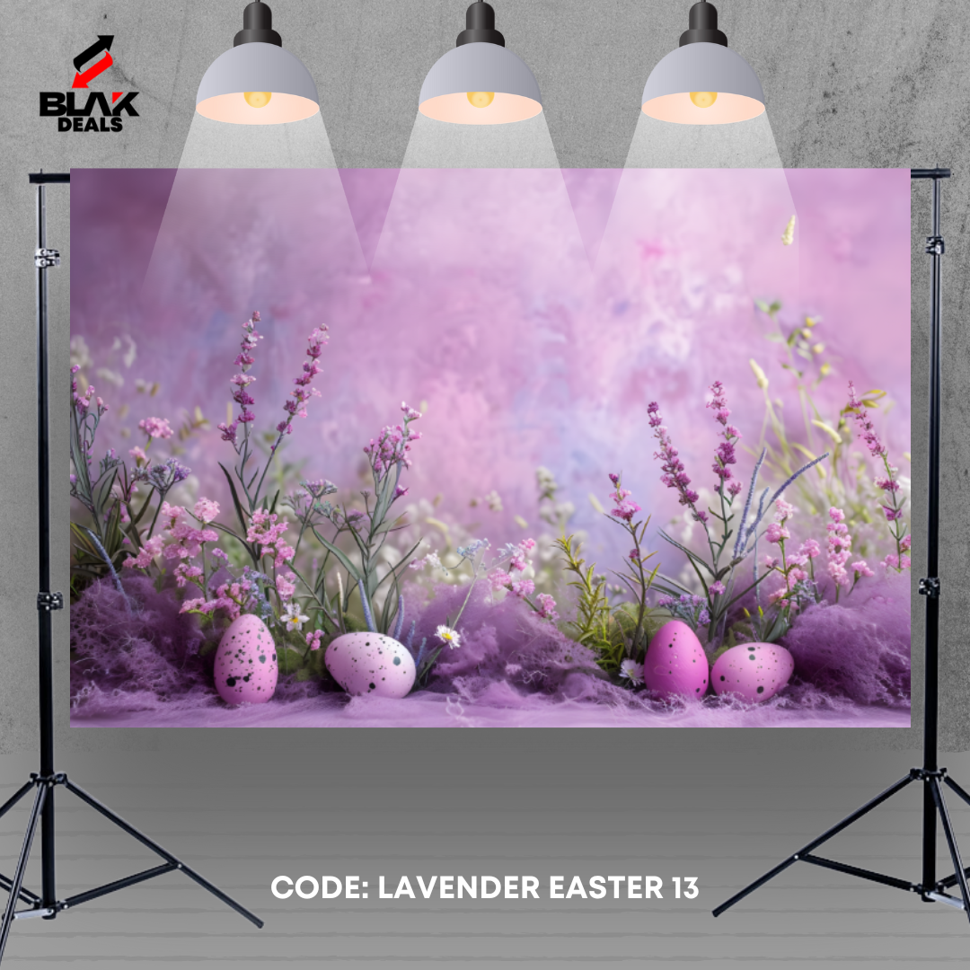 Lavender Easter Newborn Toddler Kids Photography Backdrop Photoshoot | BLAK Deals