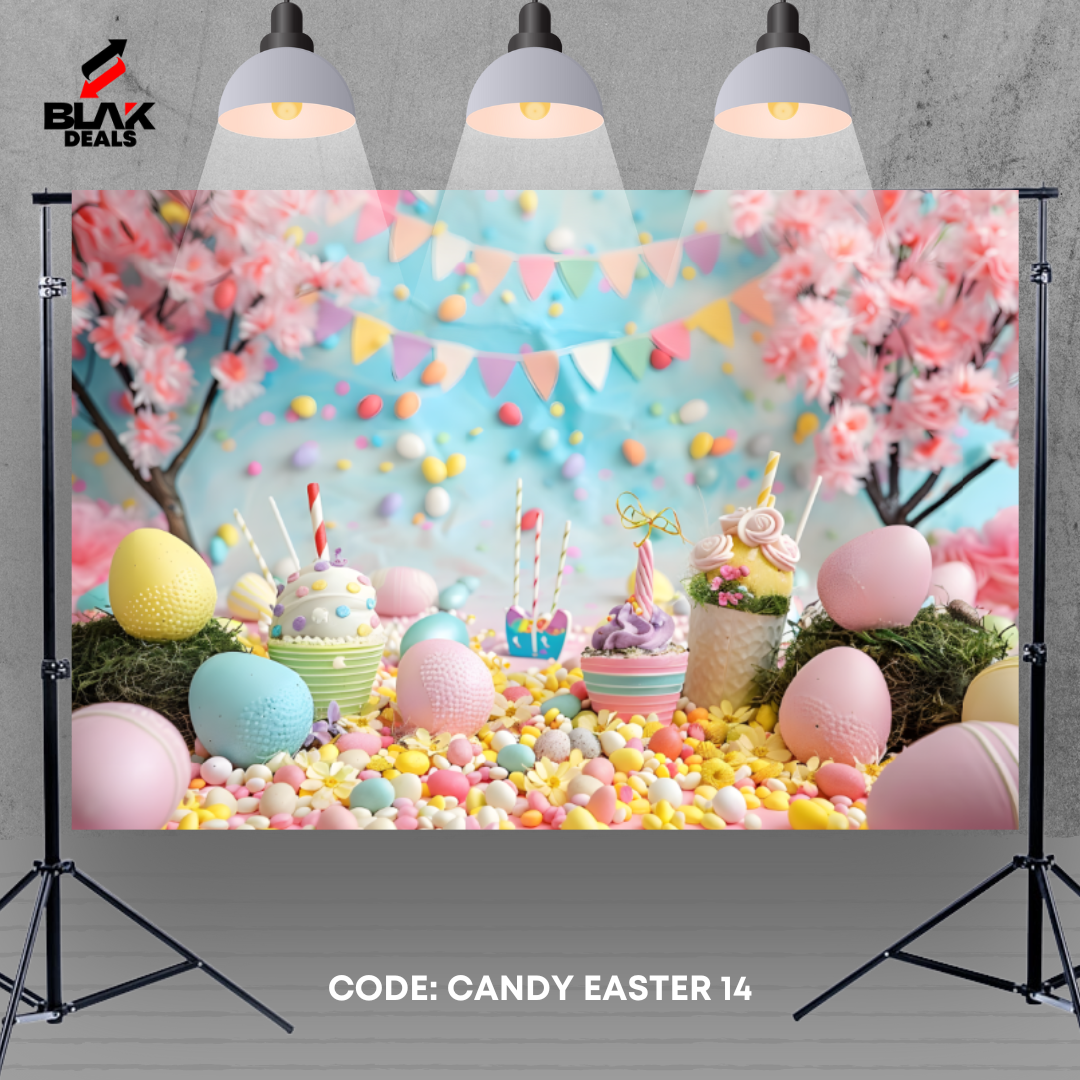 Candy Easter Newborn Toddler Kids Photography Backdrop Photoshoot | BLAK Deals
