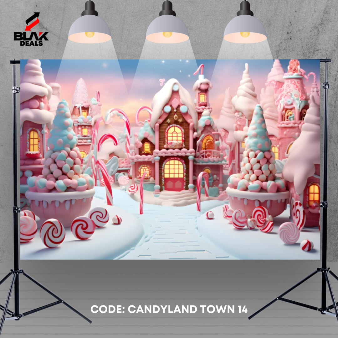 Castle House Candyland Kids Toddler Newborn Photography Backdrop Photoshoot | BLAK Deals