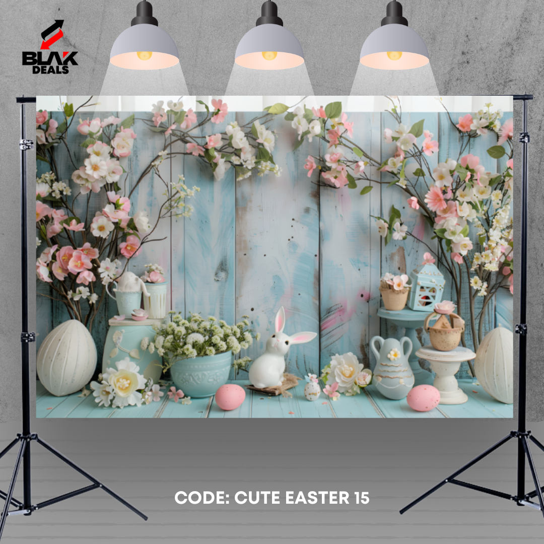 Cute Easter Newborn Toddler Kids Photography Backdrop Photoshoot | BLAK Deals