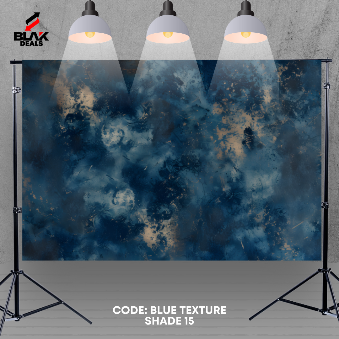 Blue w/ Shades Texture Family Couple Portrait Maternity Photography Backdrop Photoshoot | BLAK Deals