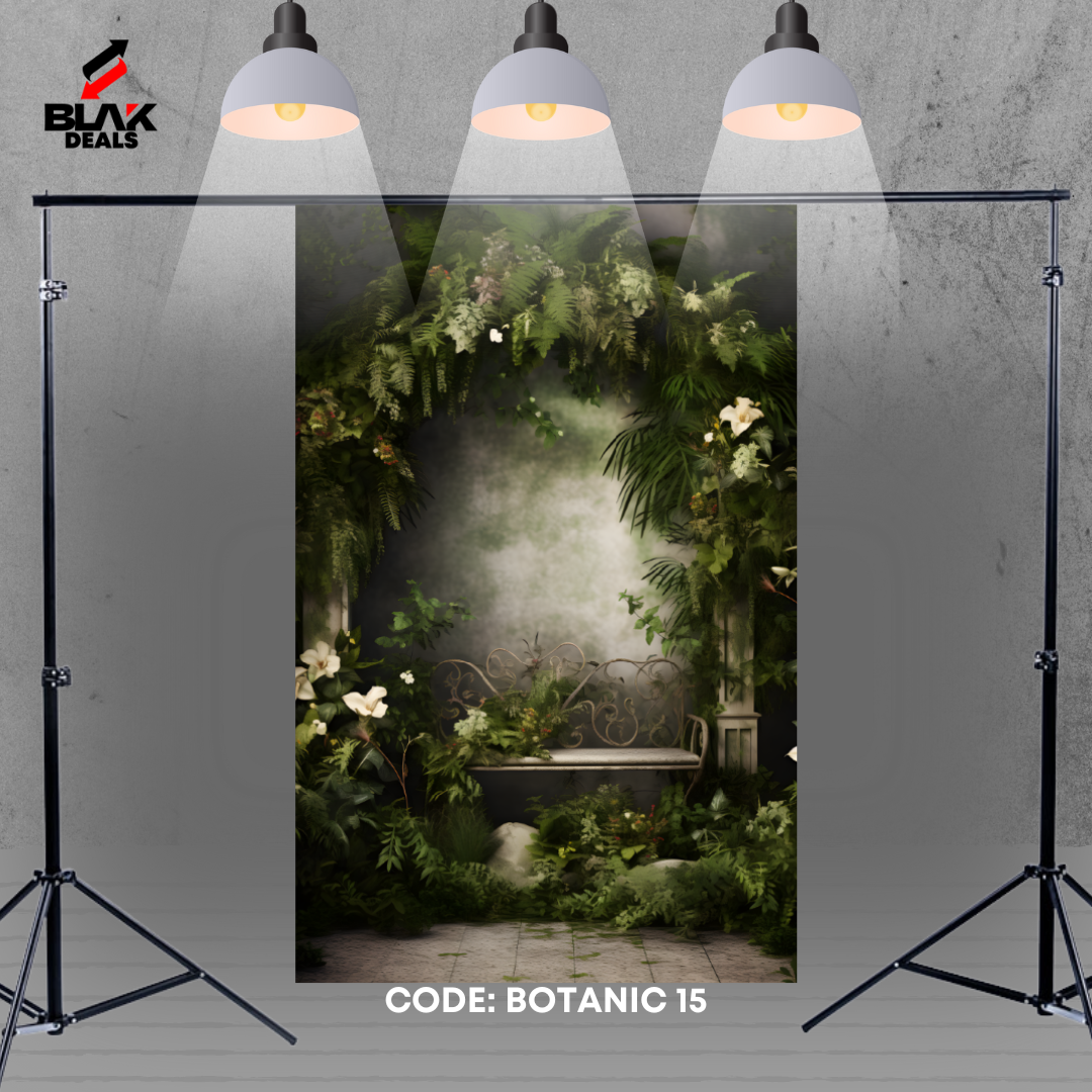 Garden Arc Floral Family Maternity Couple Wedding Green Photography Backdrop Photoshoot | BLAK Deals