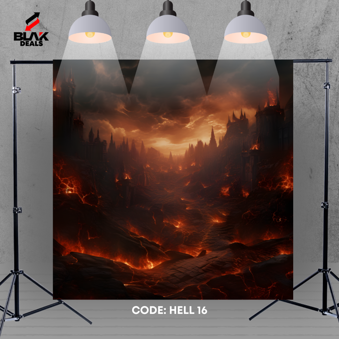 Hell Halloween Photography Backdrop Photoshoot | BLAK Deals