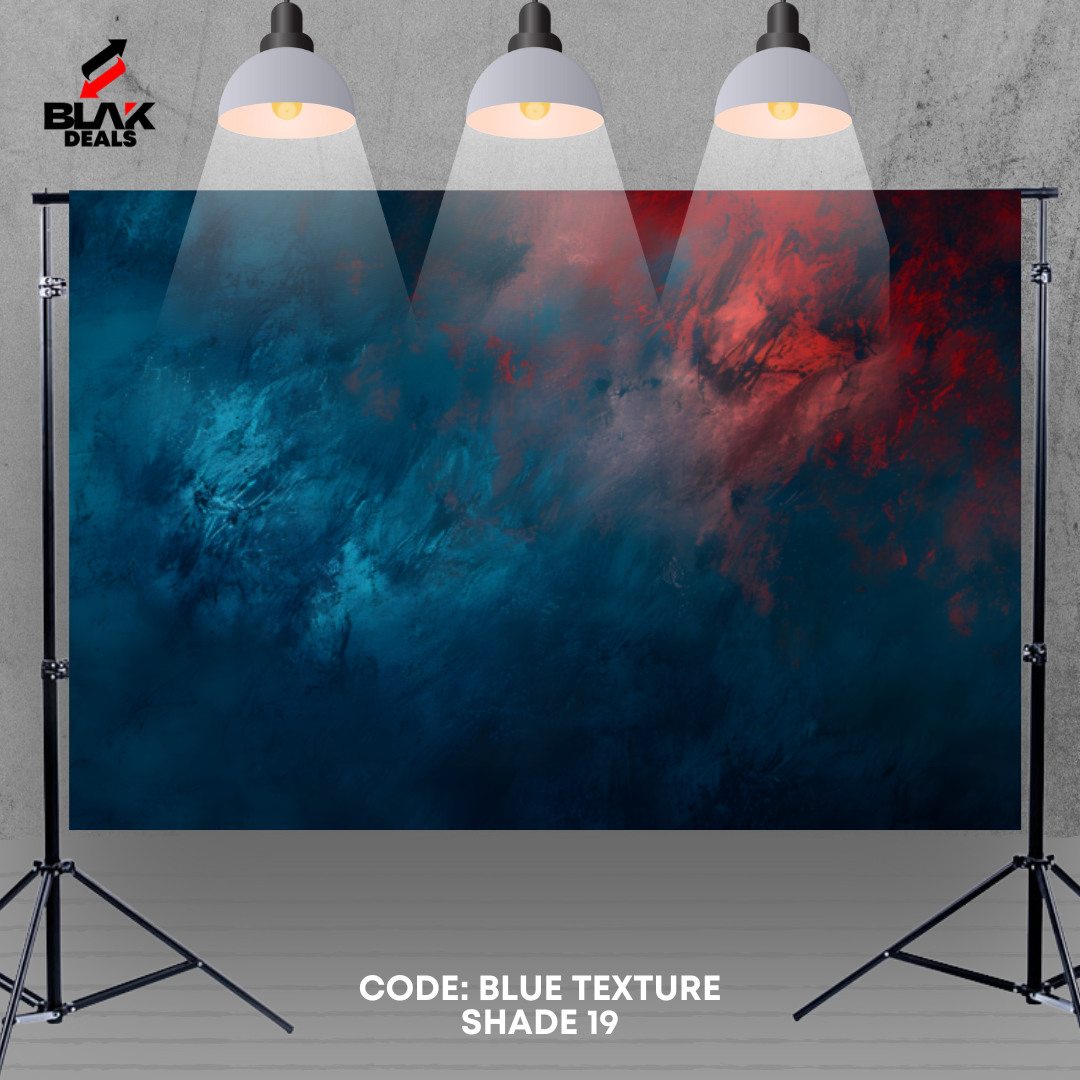 Blue w/ Shades Texture Family Couple Portrait Maternity Photography Backdrop Photoshoot | BLAK Deals