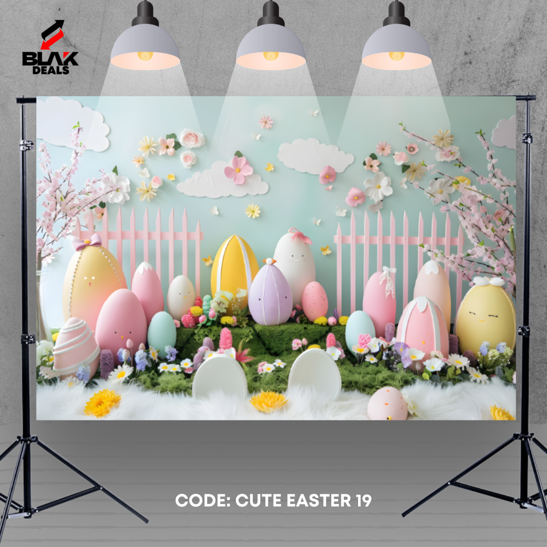 Cute Easter Newborn Toddler Kids Photography Backdrop Photoshoot | BLAK Deals