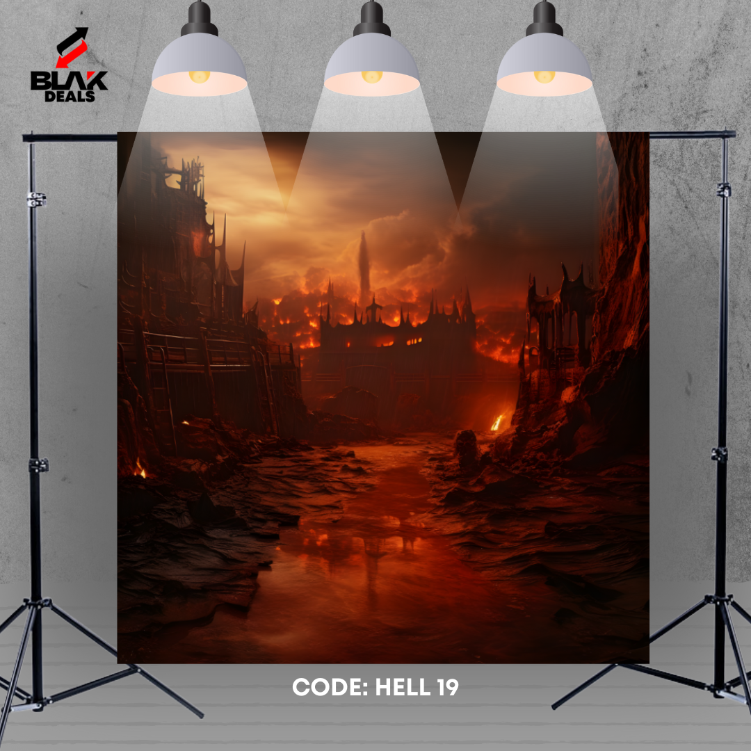 Hell Halloween Photography Backdrop Photoshoot | BLAK Deals