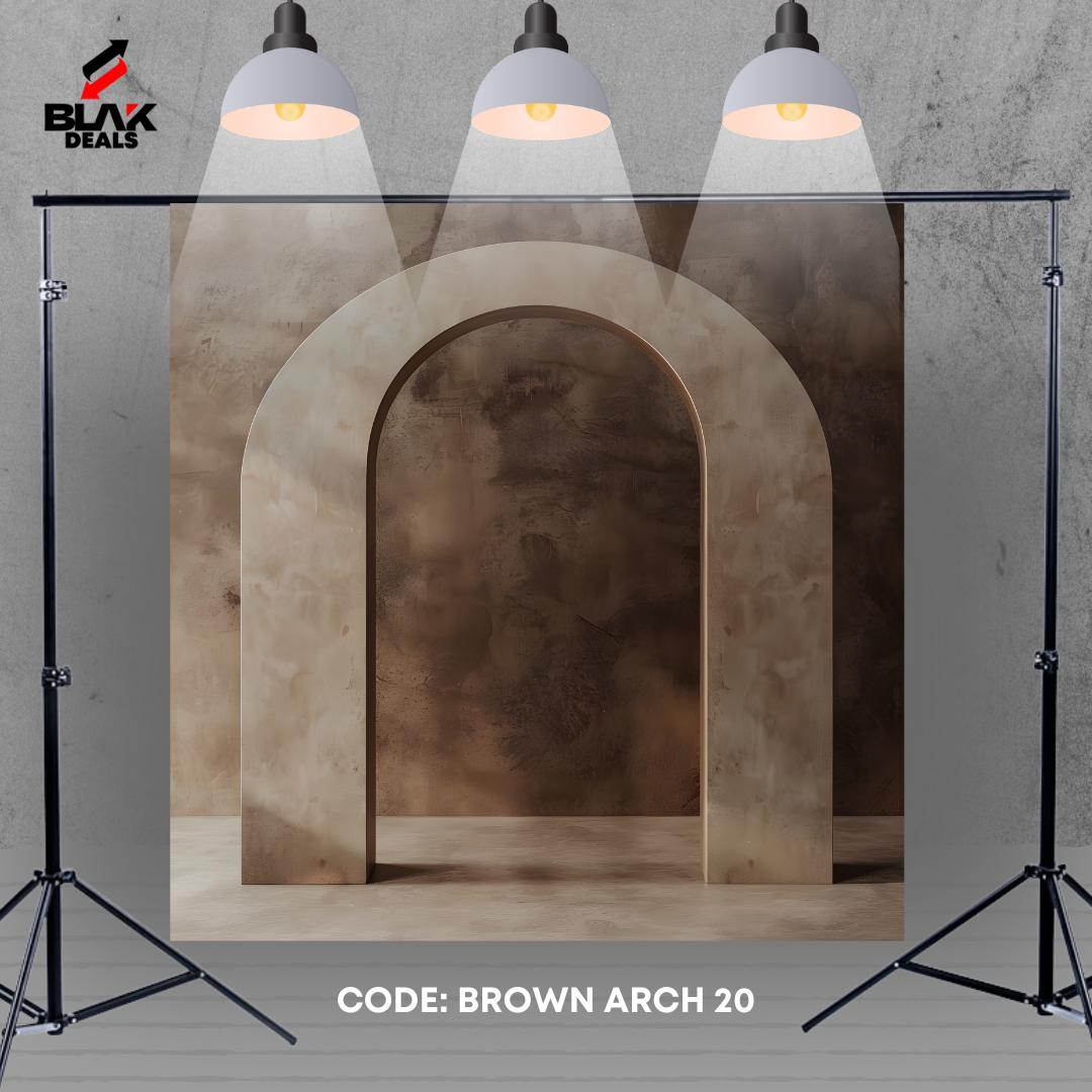 Minamalist Aesthetic Arc Family Maternity Minimal Brown Photography Backdrop Photoshoot | BLAK Deals