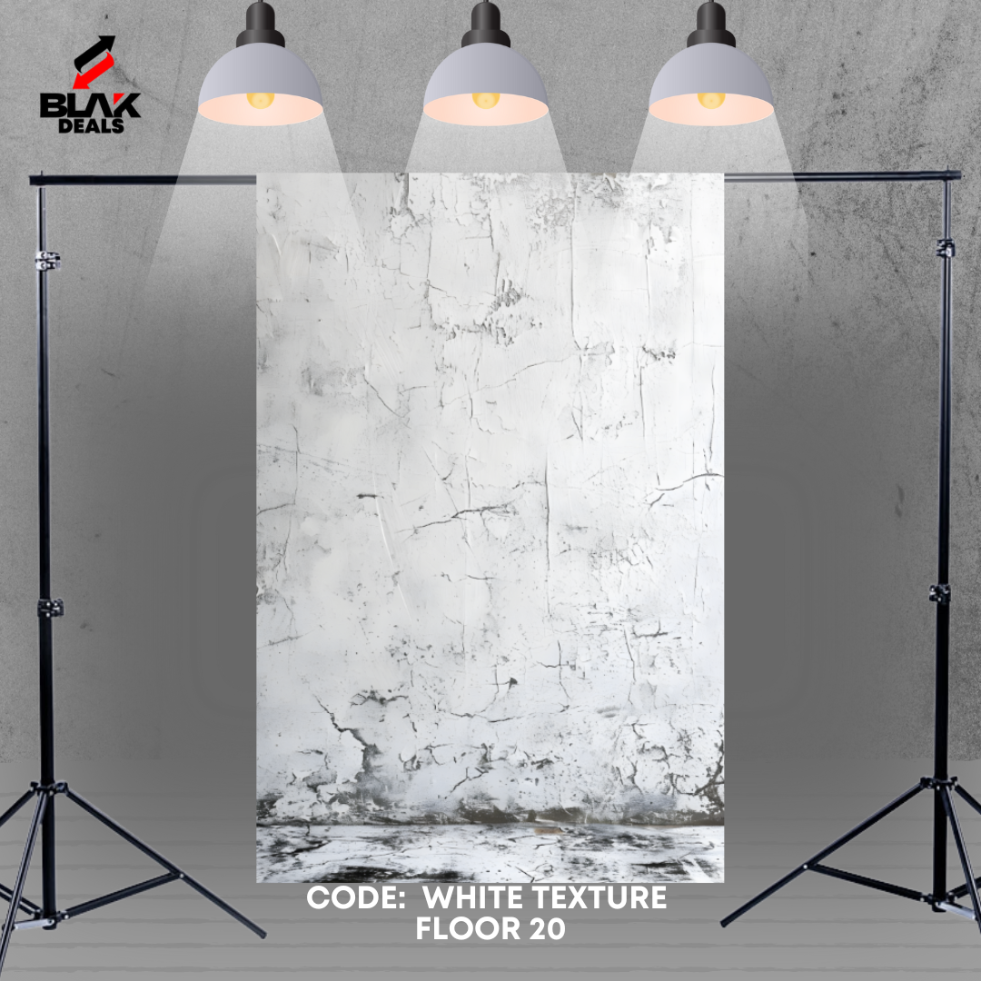 White w/ Floor Texture Family Couple Portrait Maternity Photography Backdrop Photoshoot | BLAK Deals