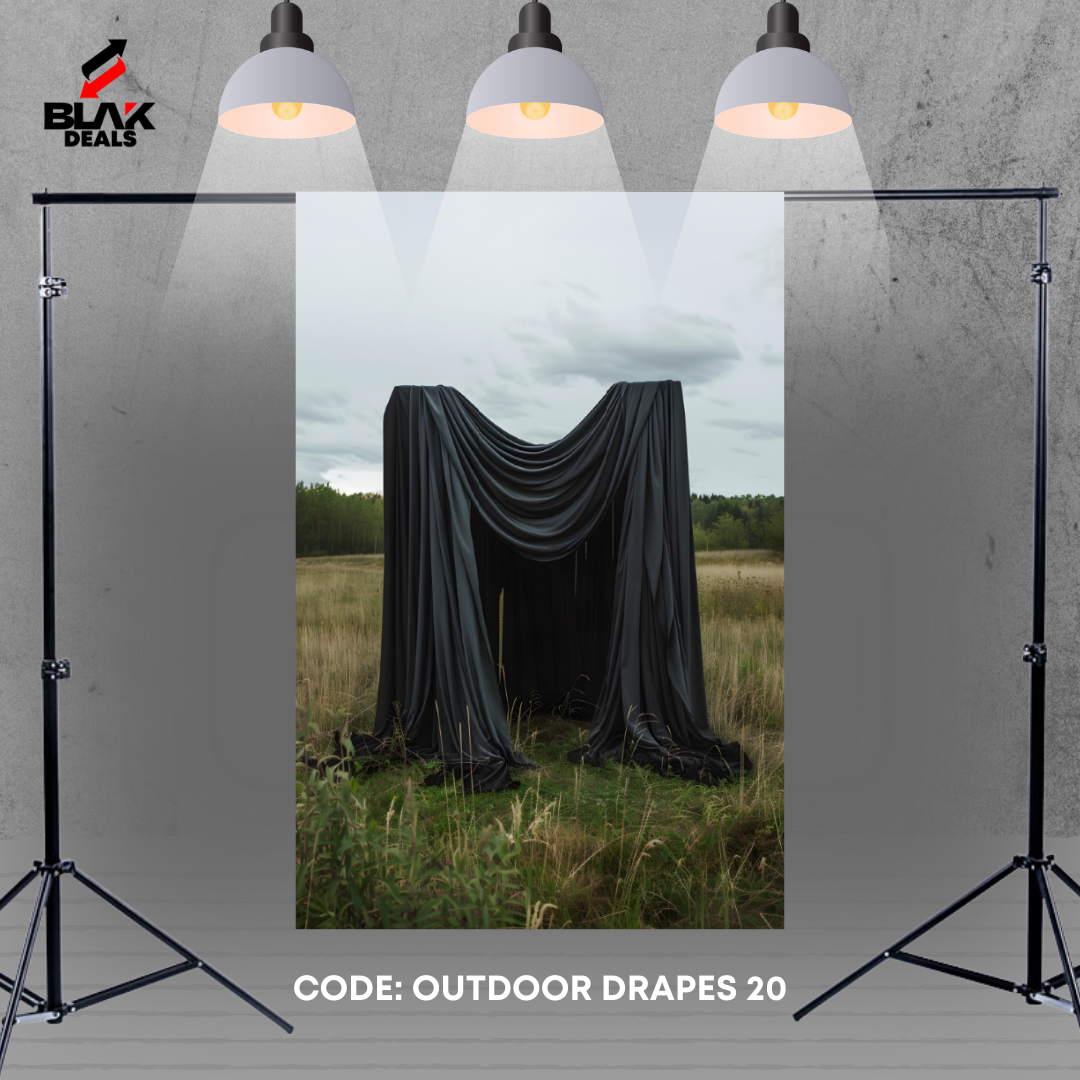 Outdoor Flowing Drapes Family Couple Maternity  Photography Backdrop Photoshoot | BLAK Deals