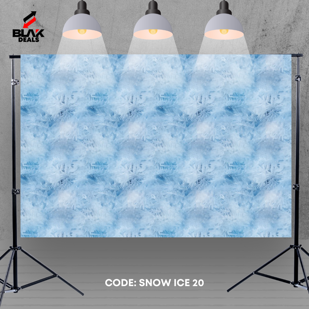 Floor Snow Ice Frozen Kids Toddler Newborn Photography Backdrop Photoshoot | BLAK Deals