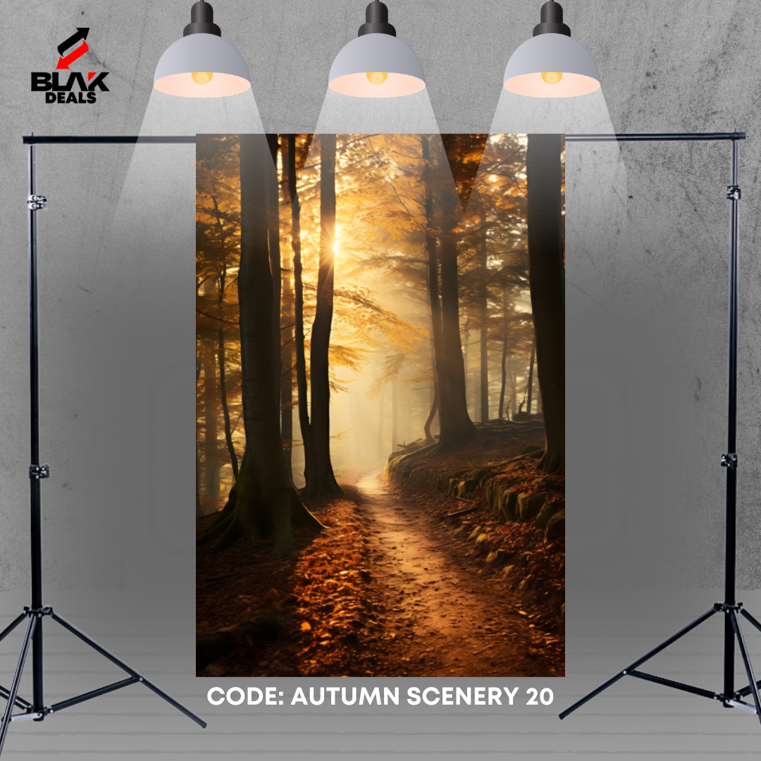 Autumn Scenery Nature Family Maternity Couple Fall Photography Backdrop Photoshoot | BLAK Deals