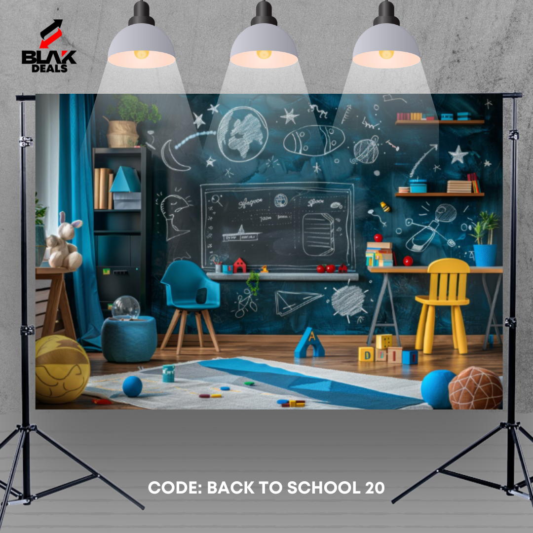 Student Back to School Kids Newborn Toddler Photography Backdrop Photoshoot | BLAK Deals