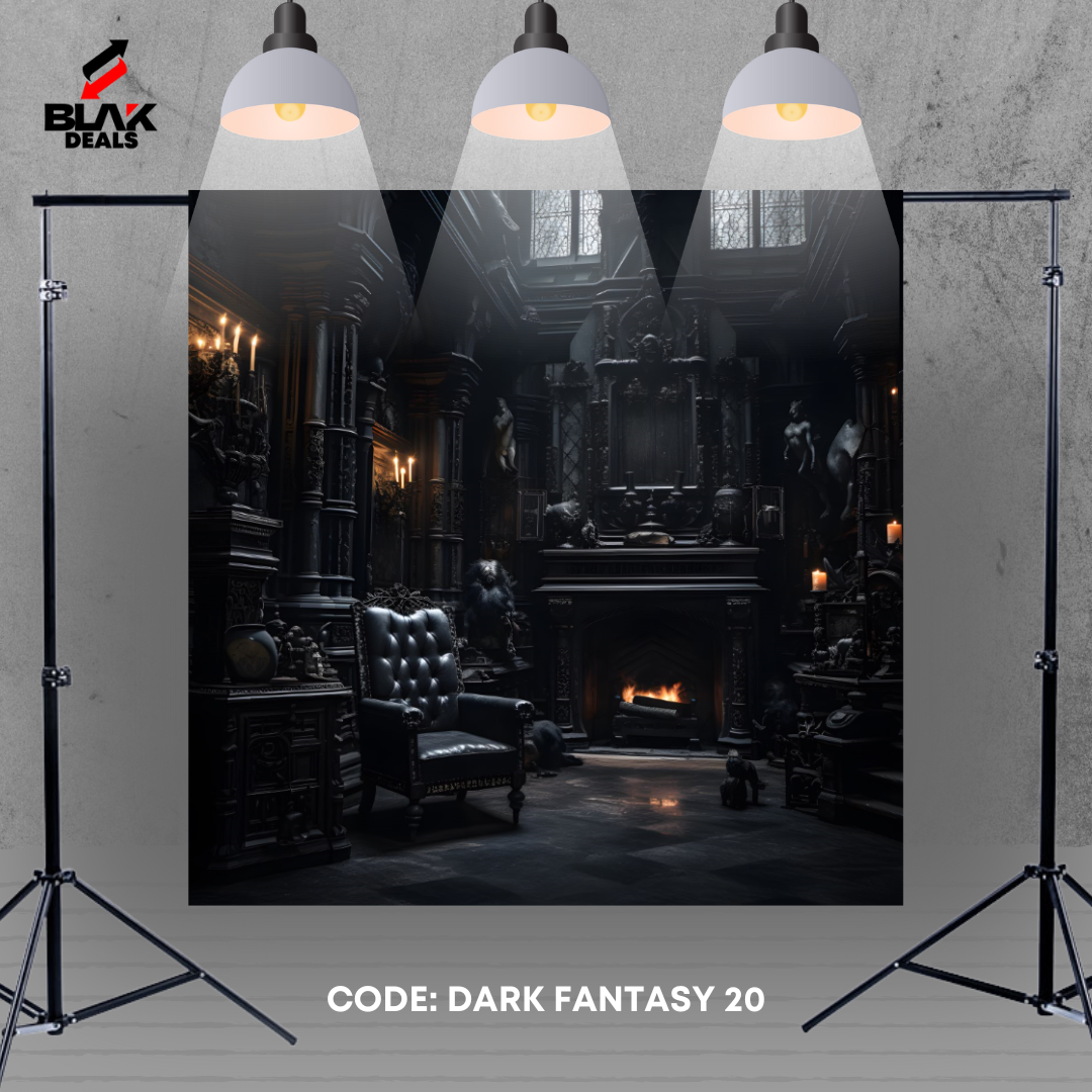 Dark Fantasy Halloween Photography Backdrop Photoshoot | BLAK Deals