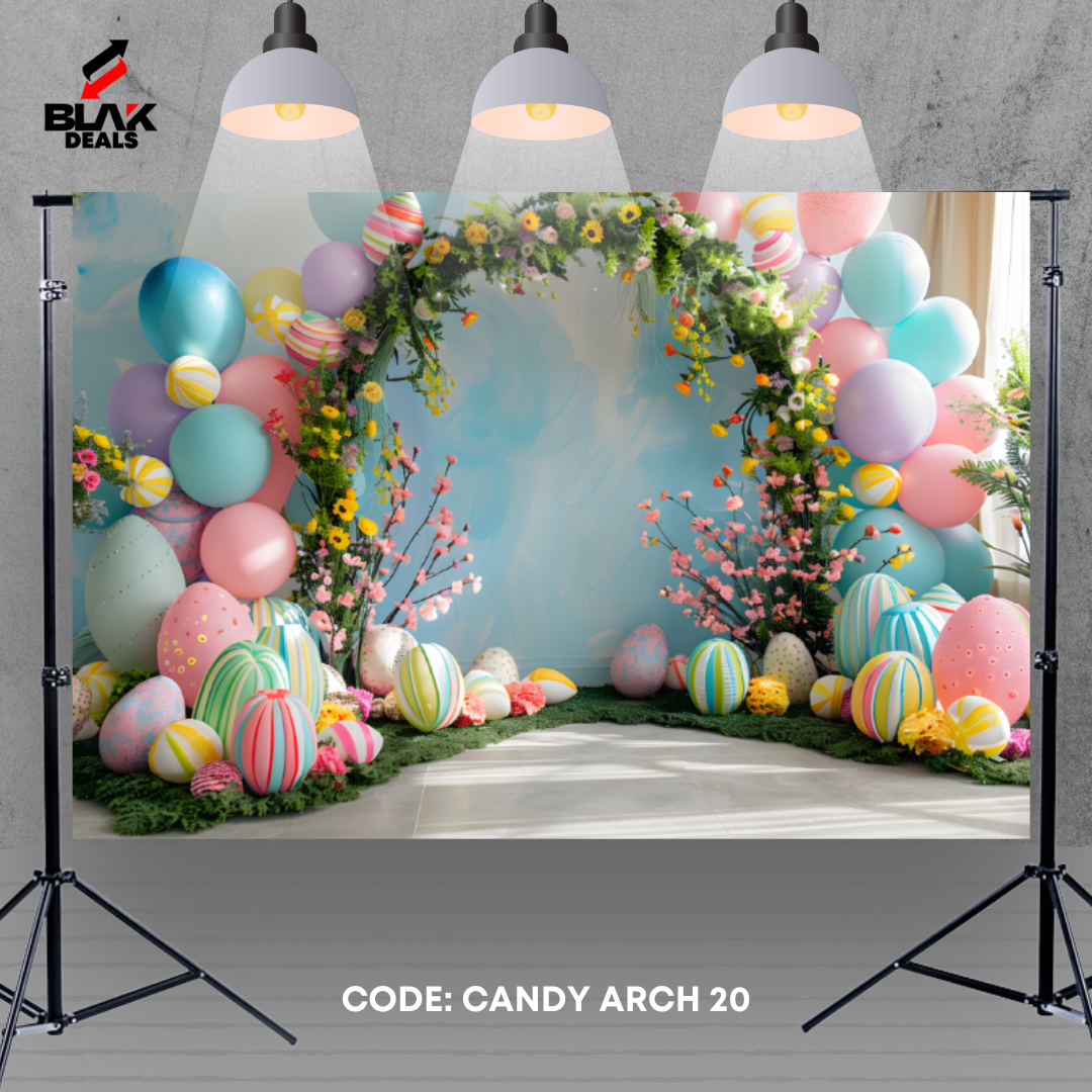 Candy Easter Newborn Toddler Kids Photography Backdrop Photoshoot | BLAK Deals
