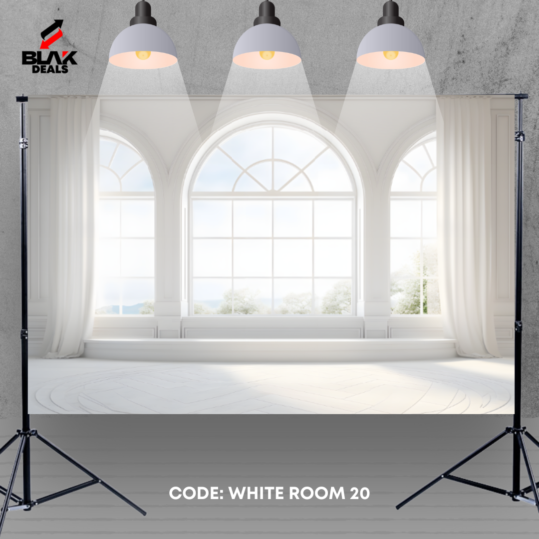 White Room Windows Marble Family Maternity Couple Photography Backdrop Photoshoot | BLAK Deals