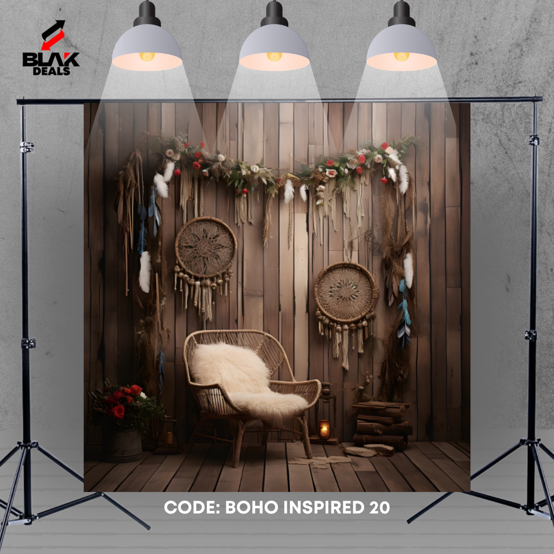 Wall Arch BohoFamily Maternity Couple  Beige Photography Backdrop Photoshoot | BLAK Deals