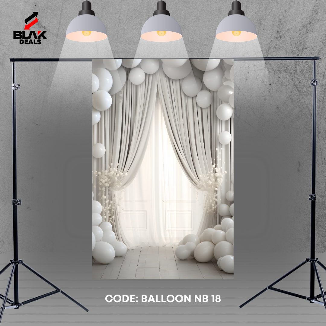 Balloon Family Maternity Couple Birthday Pink Blue Red Photography Backdrop Photoshoot | BLAK Deals