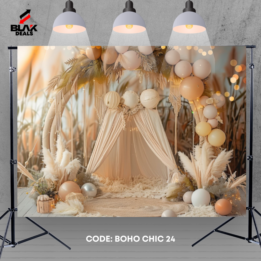 Elegant Chic Boho Family Maternity Couple  Beige Photography Backdrop Photoshoot | BLAK Deals