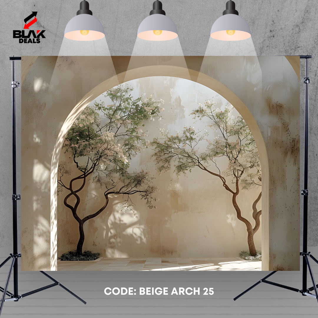 Minimalist Aesthetic Arc Family Maternity Minimal Beige Photography Backdrop Photoshoot | BLAK Deals